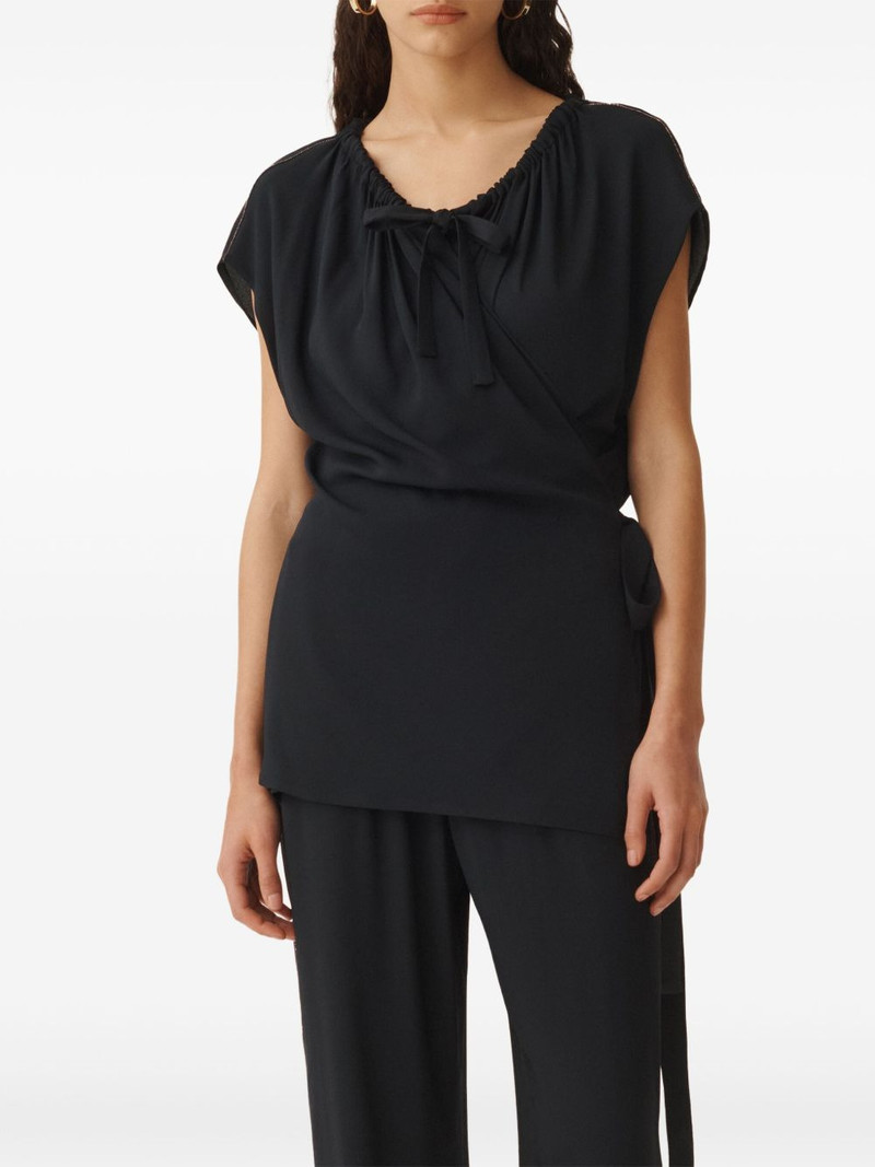wrap design blouse 3