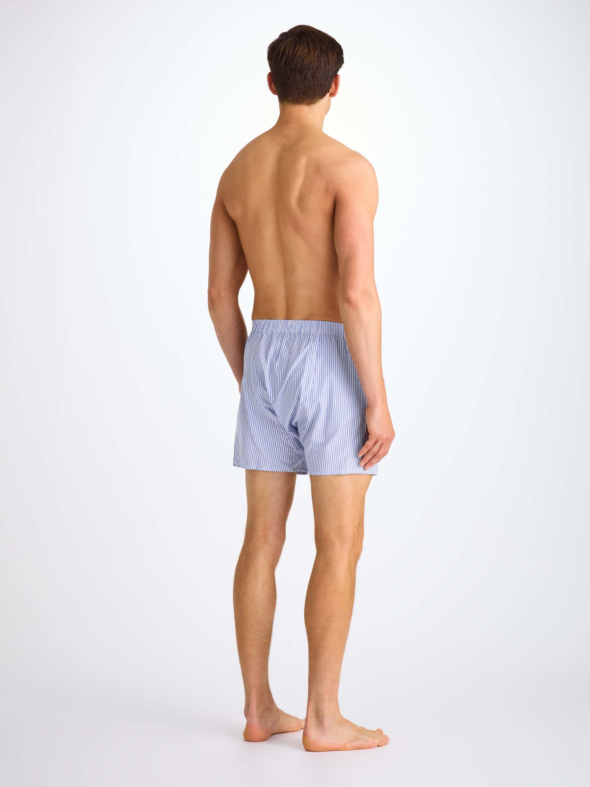Men's Classic Fit Boxers James Cotton Blue - 4