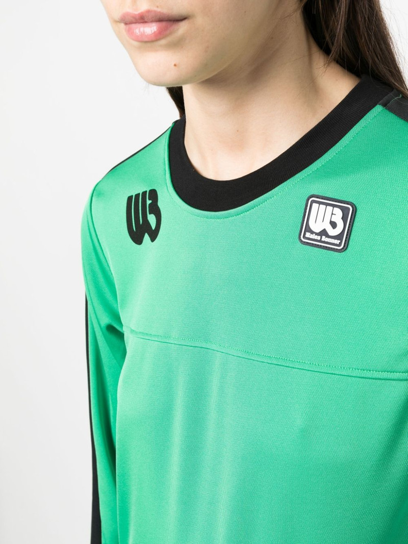 logo-patch organic-cotton sweatshirt 5