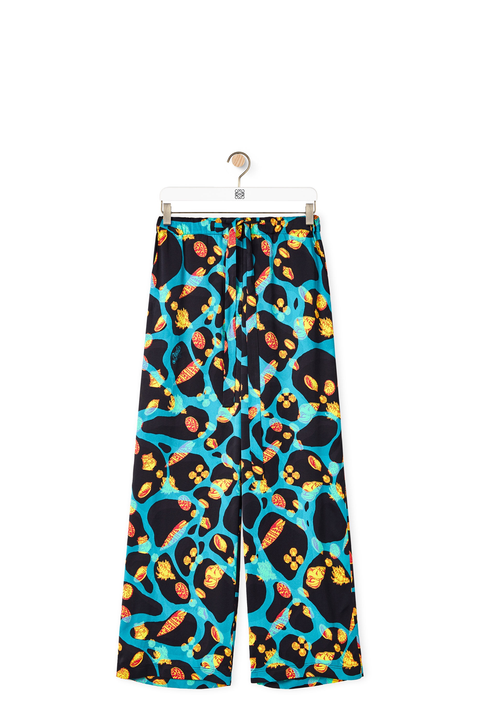 Shell print trousers in viscose - 1