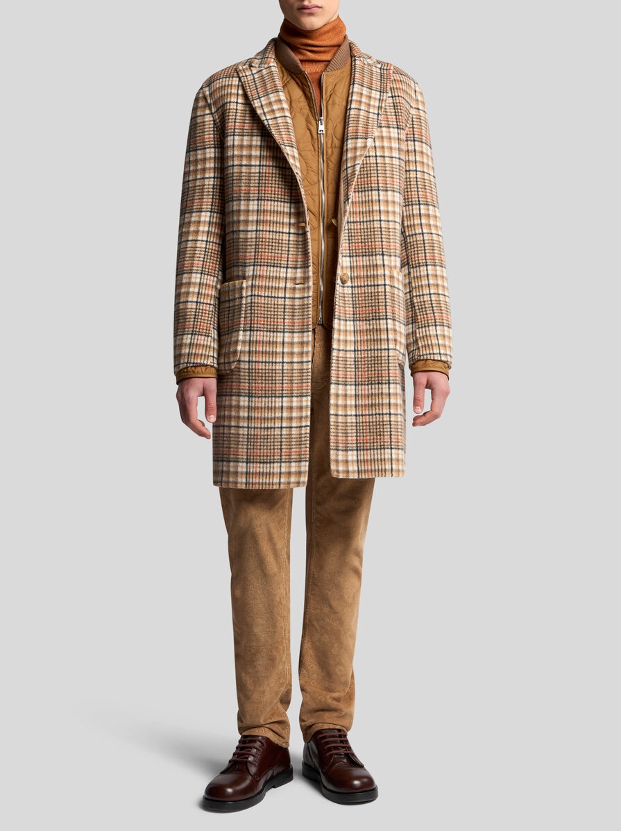 REVERSIBLE WOOL COAT - 4