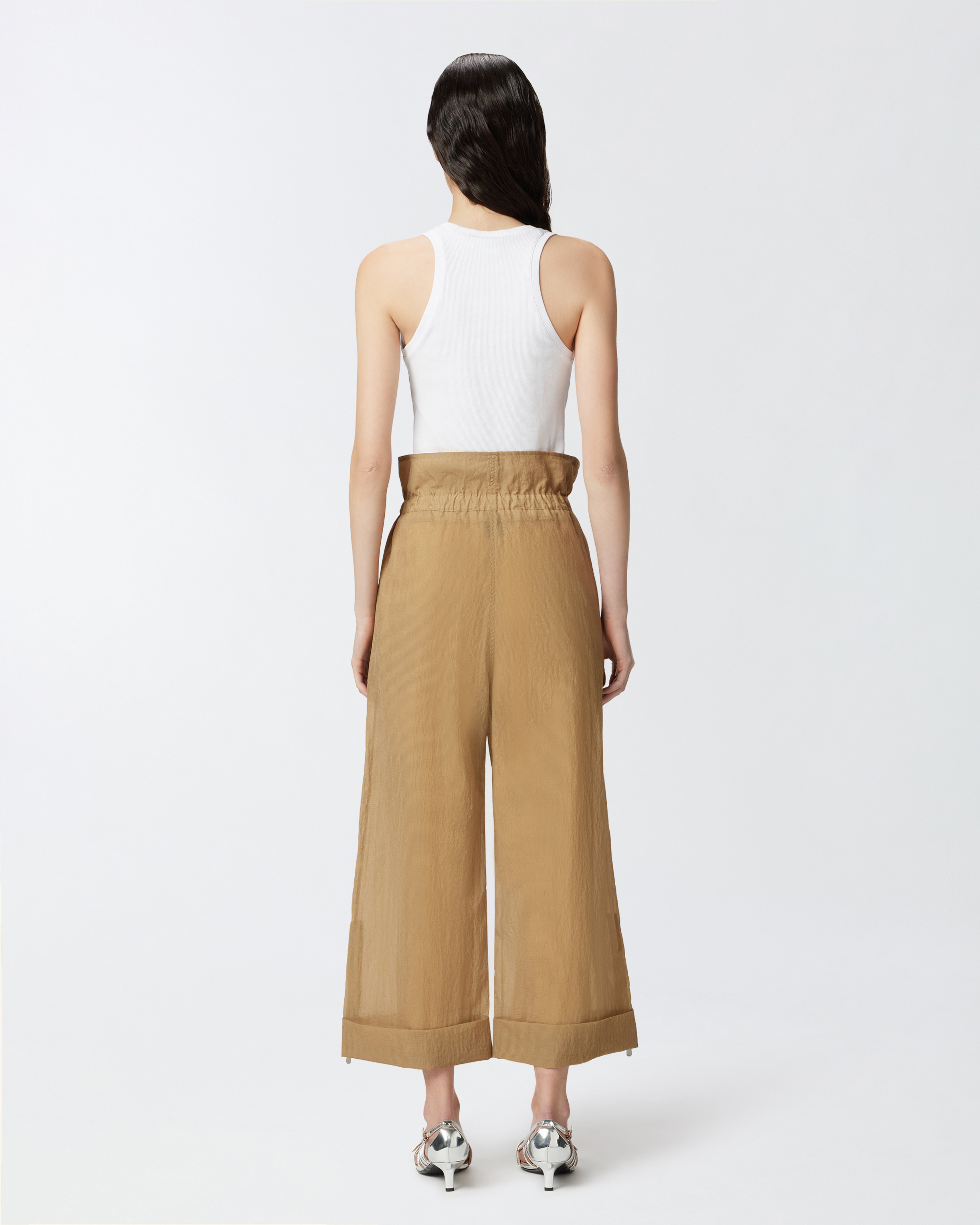 RIBBED KNIT TANK TOP WITH PINKO LOGO - 4