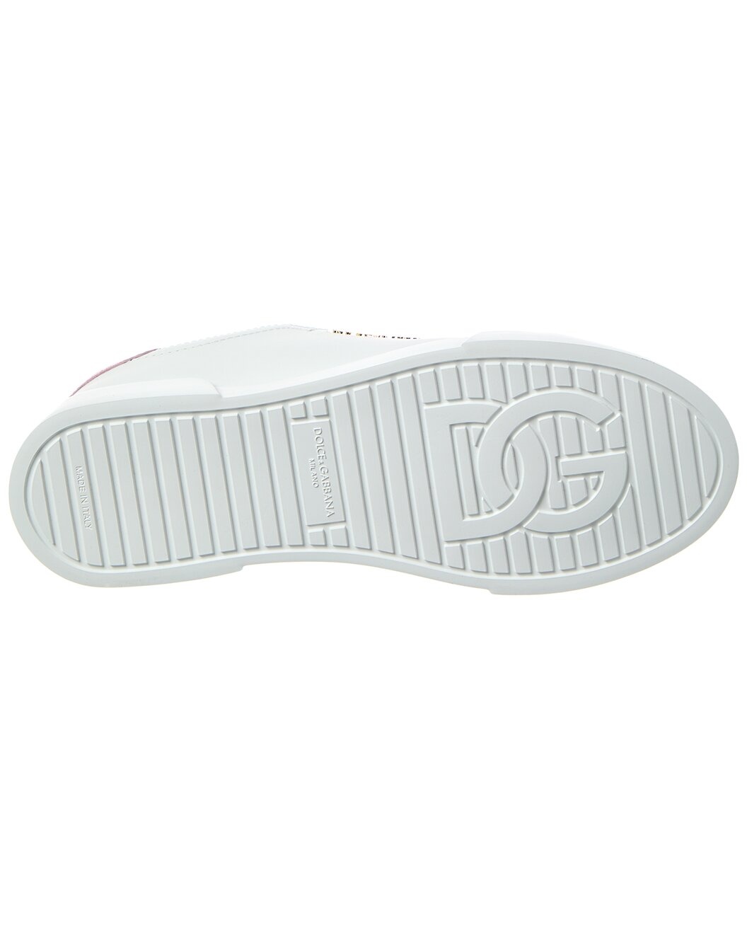 Dolce & Gabbana Portofino Lettering Leather Sneaker - 4
