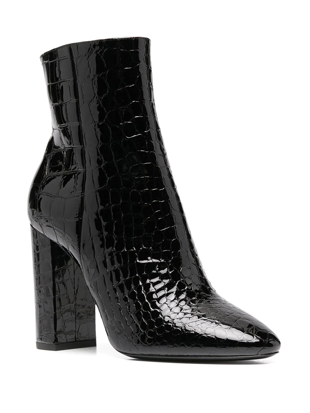 embossed high heel boots - 2