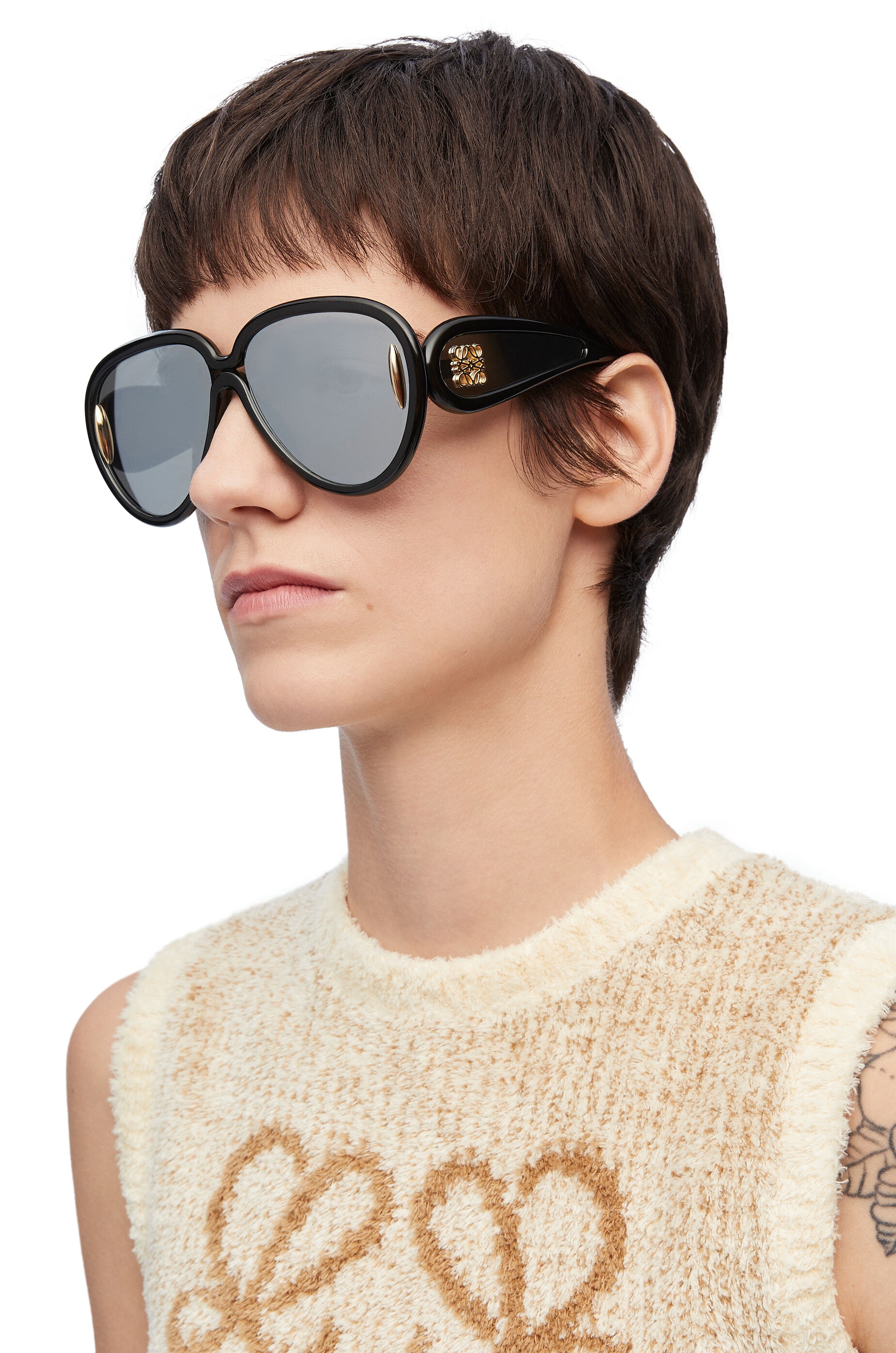 Pilot Mask sunglasses in acetate and nylon - 2