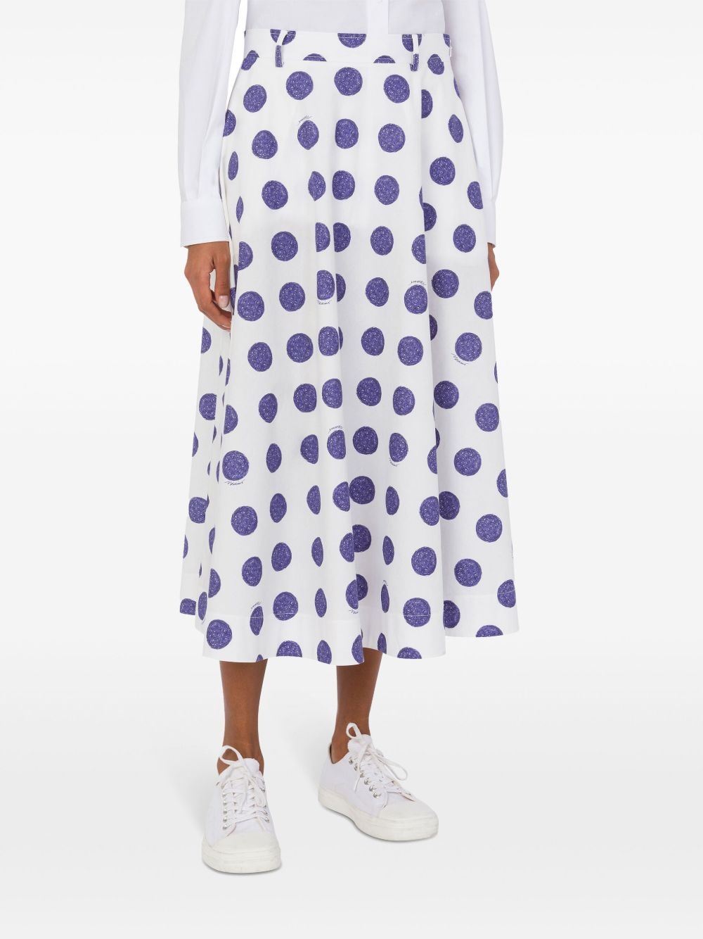 polka-dot midi skirt - 2