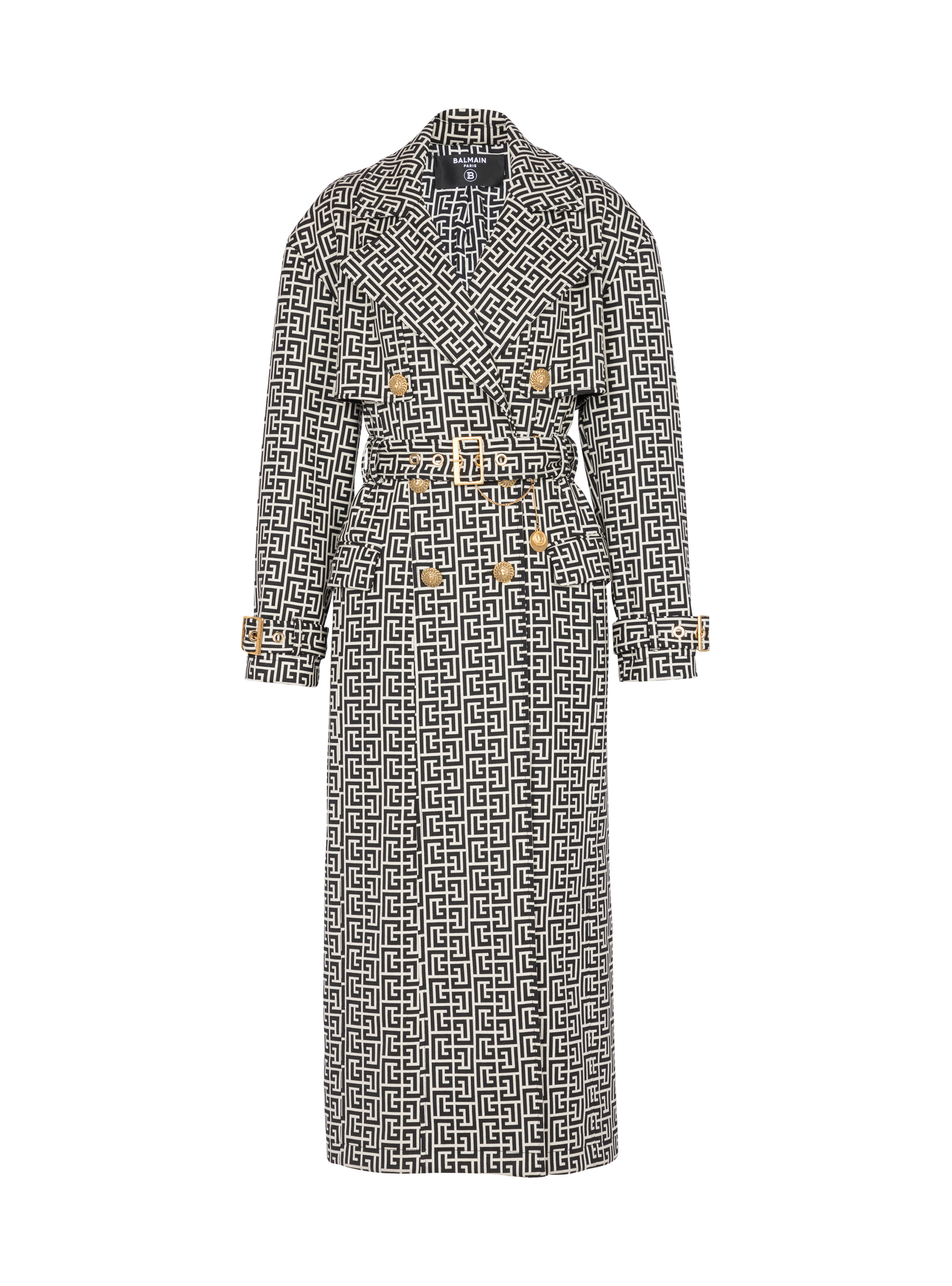 Monogrammed trench coat - 1