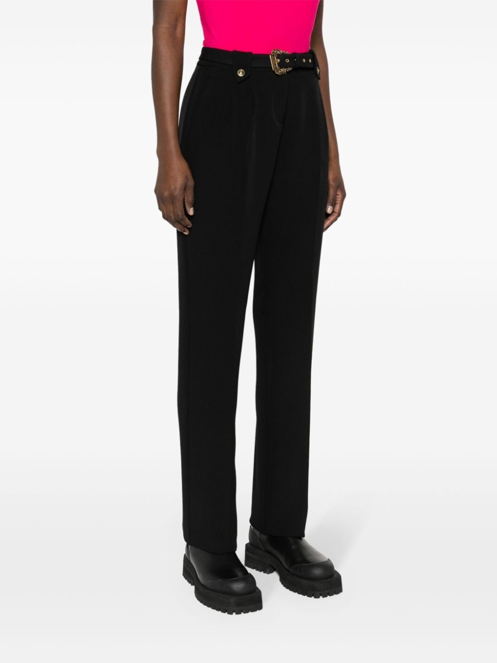 belted tapered trousers - 3