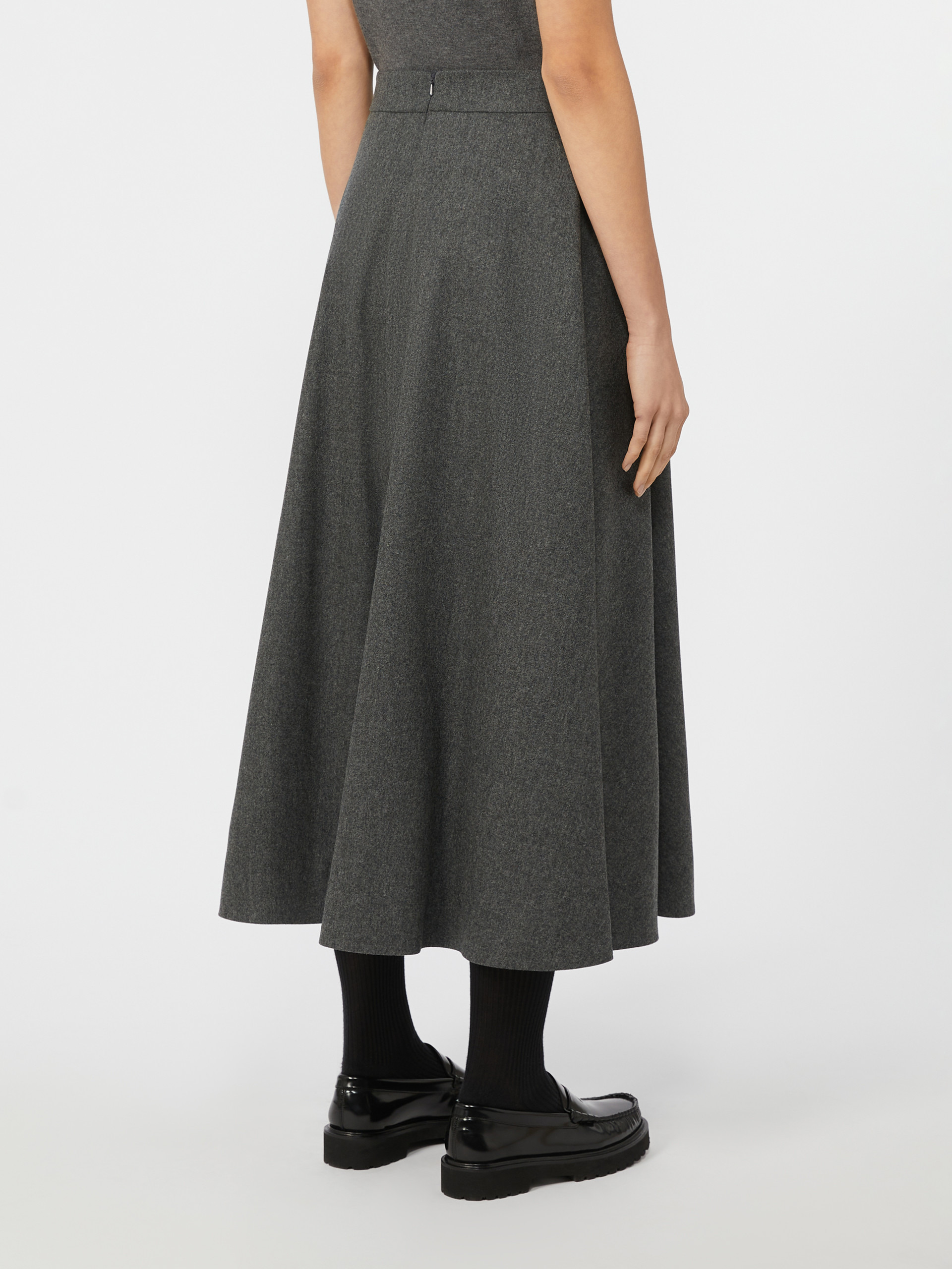 BETULLA Wool flannel skirt - 4