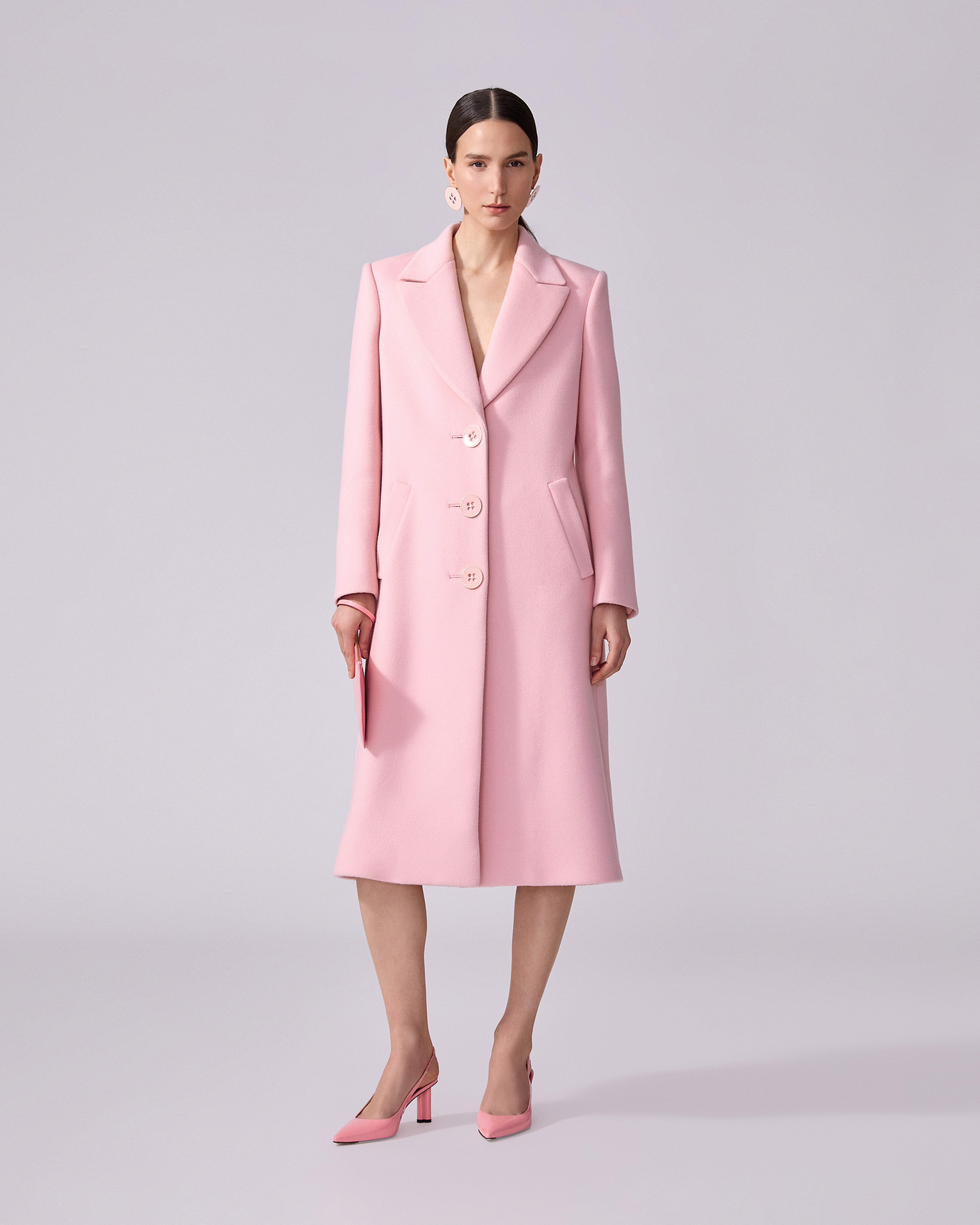 Single-Breasted Wool Coat - 2