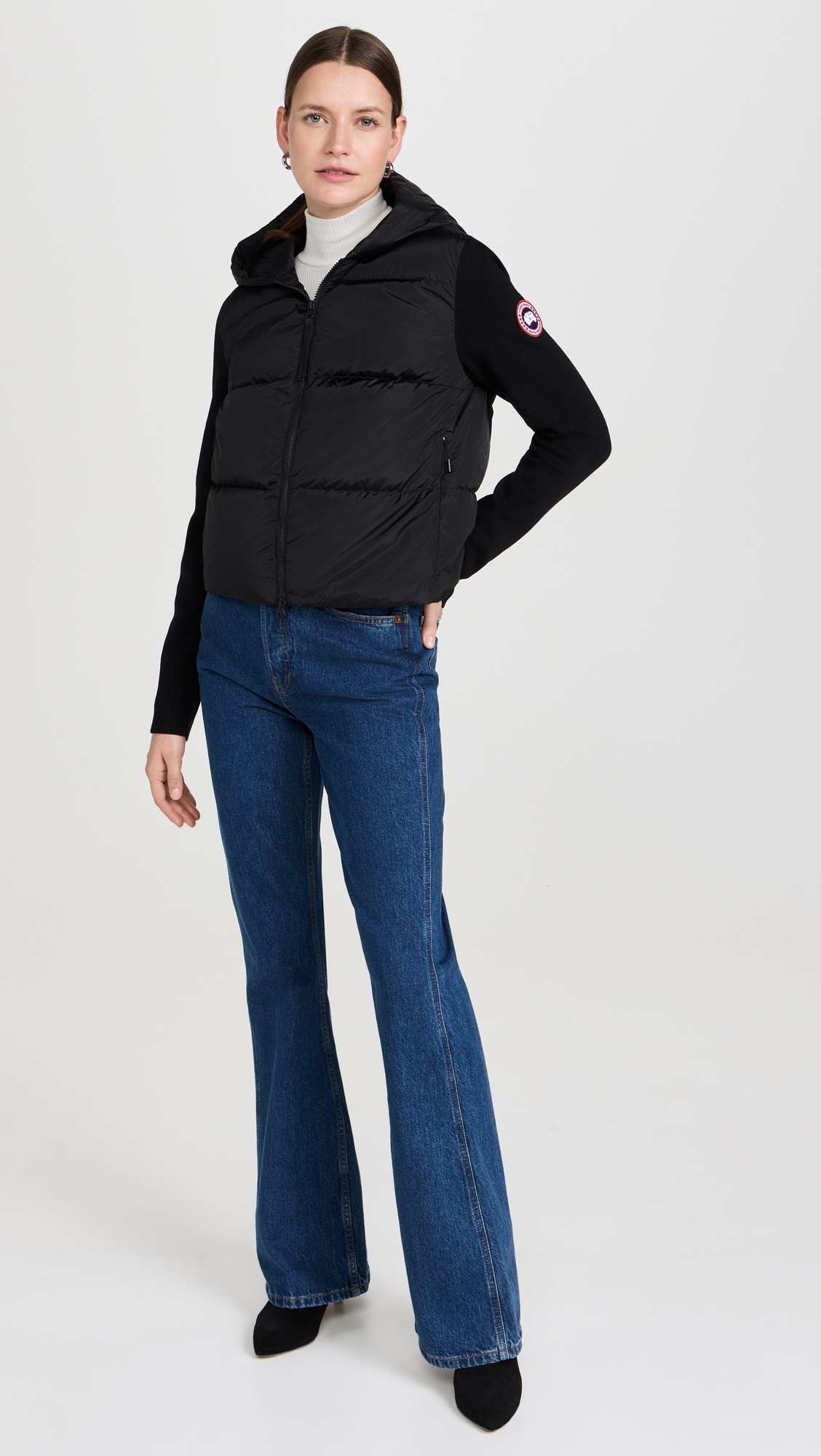 Hybridge Wide Quilt Knit Hoodie - 4