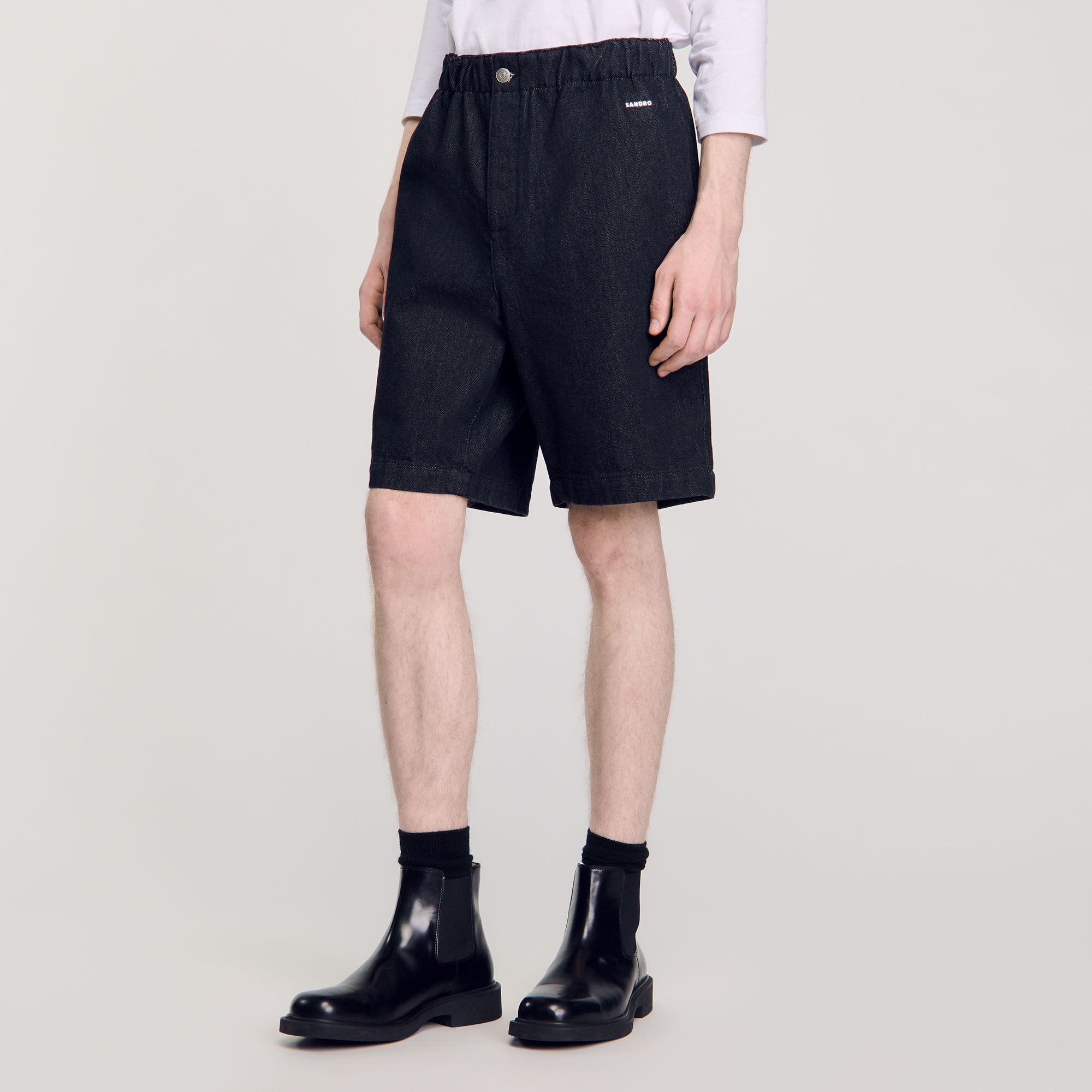 RAW DENIM BERMUDA SHORTS - 5