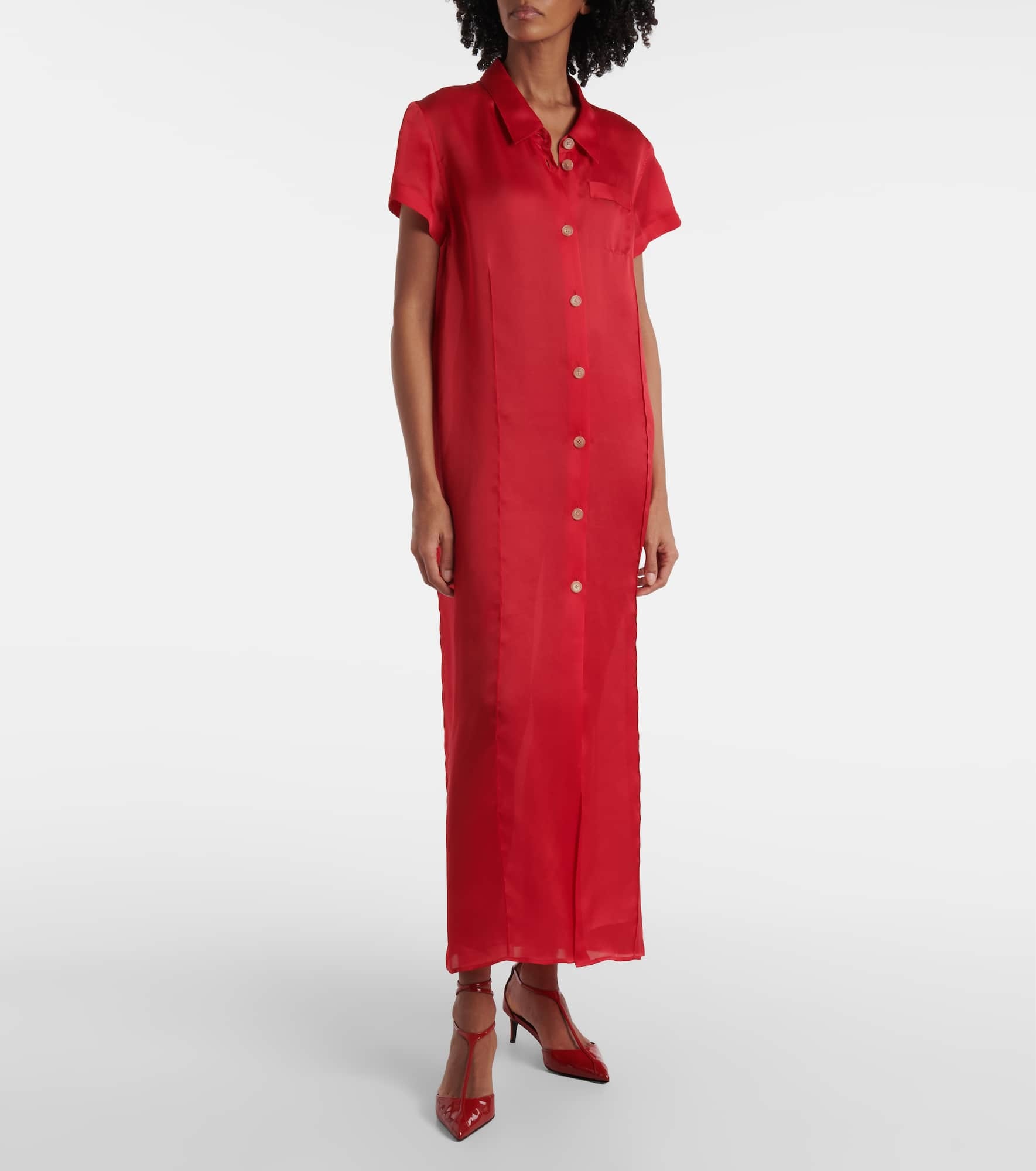 Effy silk and cotton organza maxi dress - 2