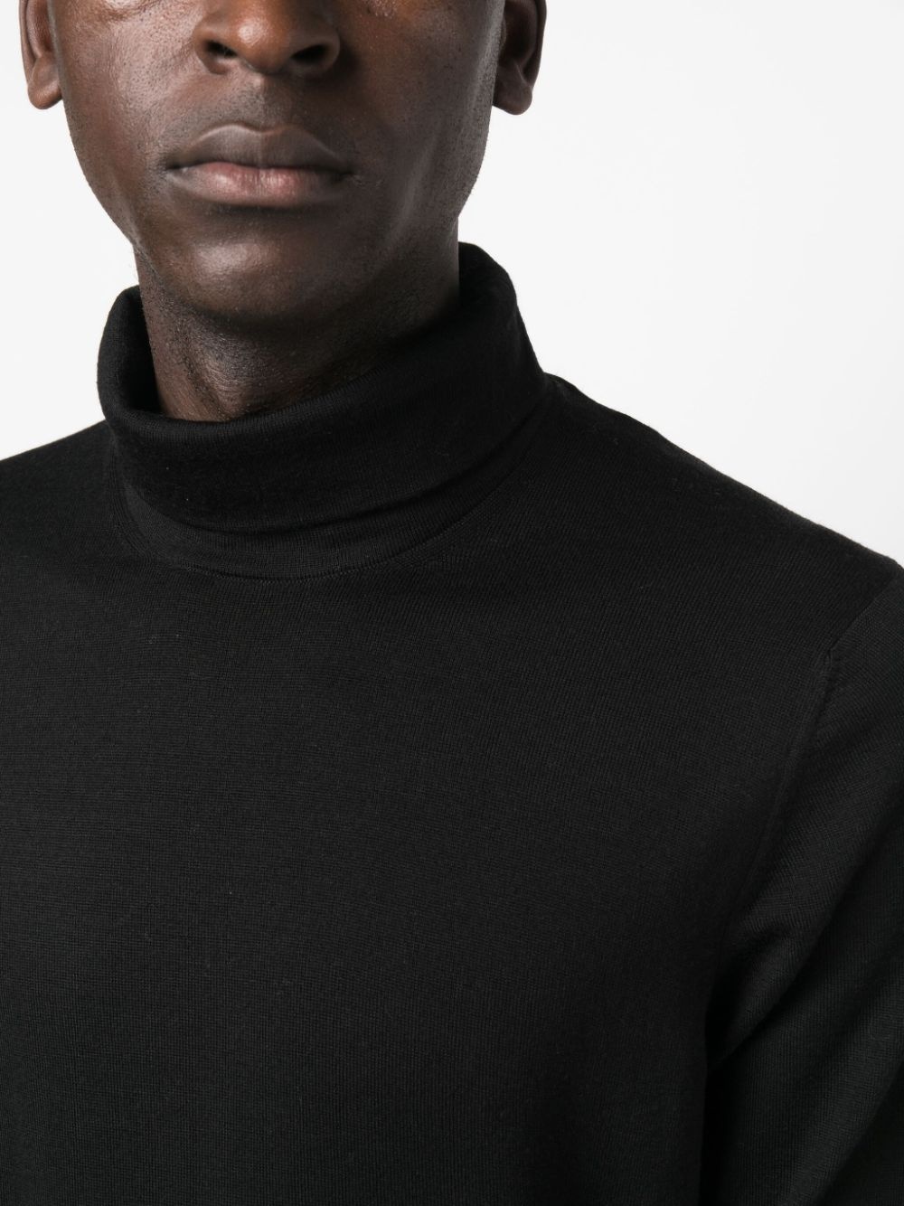 roll-neck knitted jumper - 5