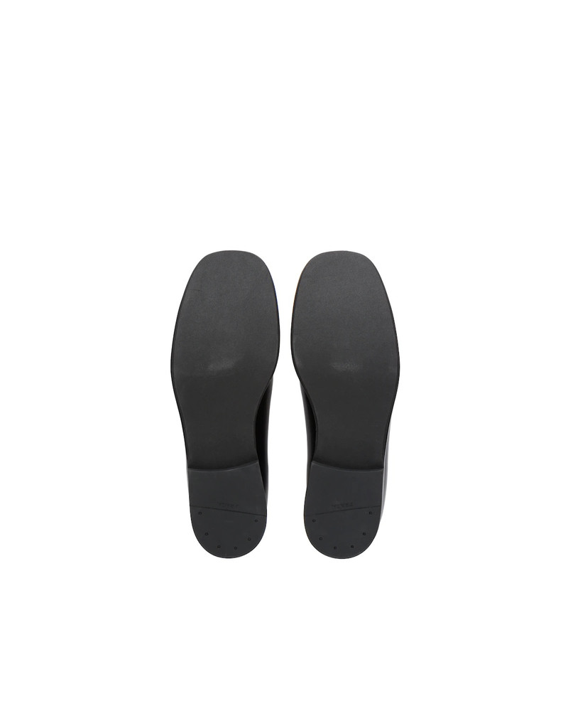 Brushed leather laced derby shoes 5