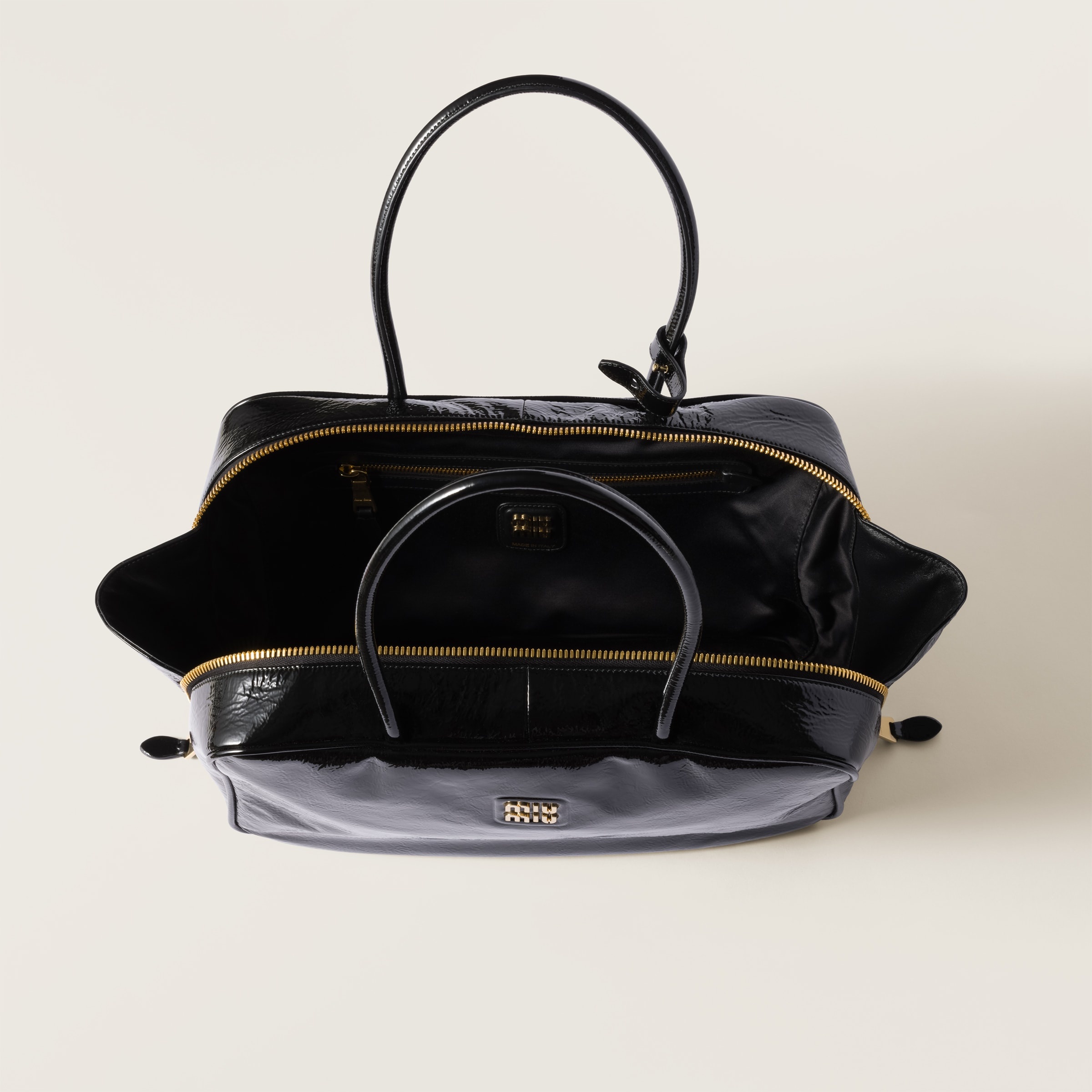 Beau naplak patent leather bag - 6