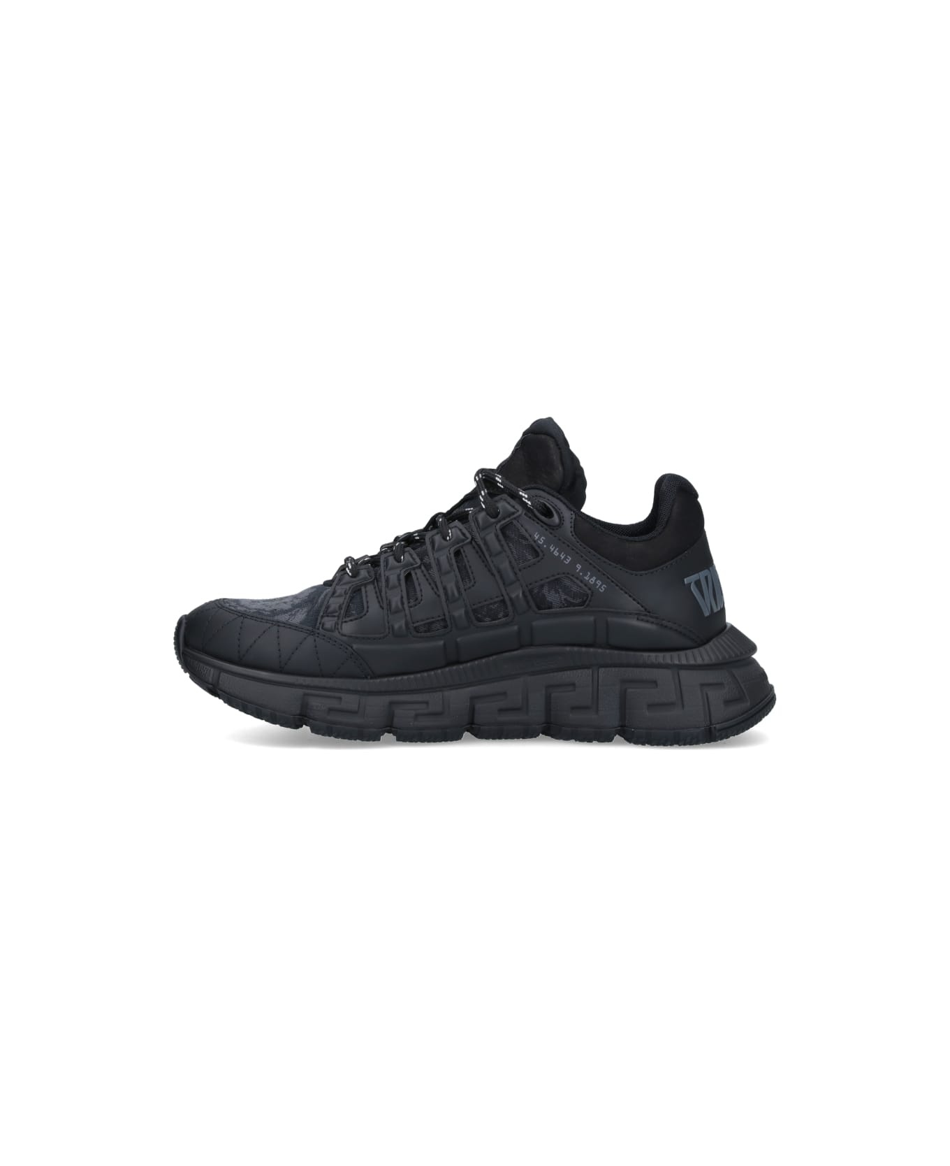 Black Fabric Blend Sneakers - 3