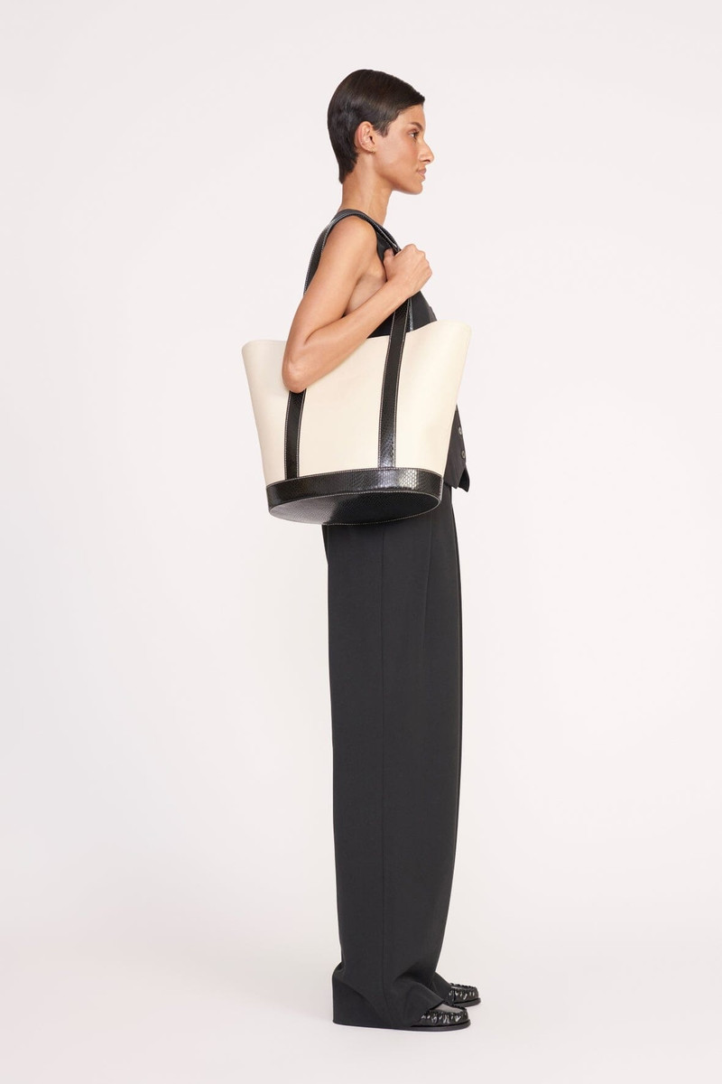 STAUD STAUD ALLORA TOTE CREAM BLACK outlook