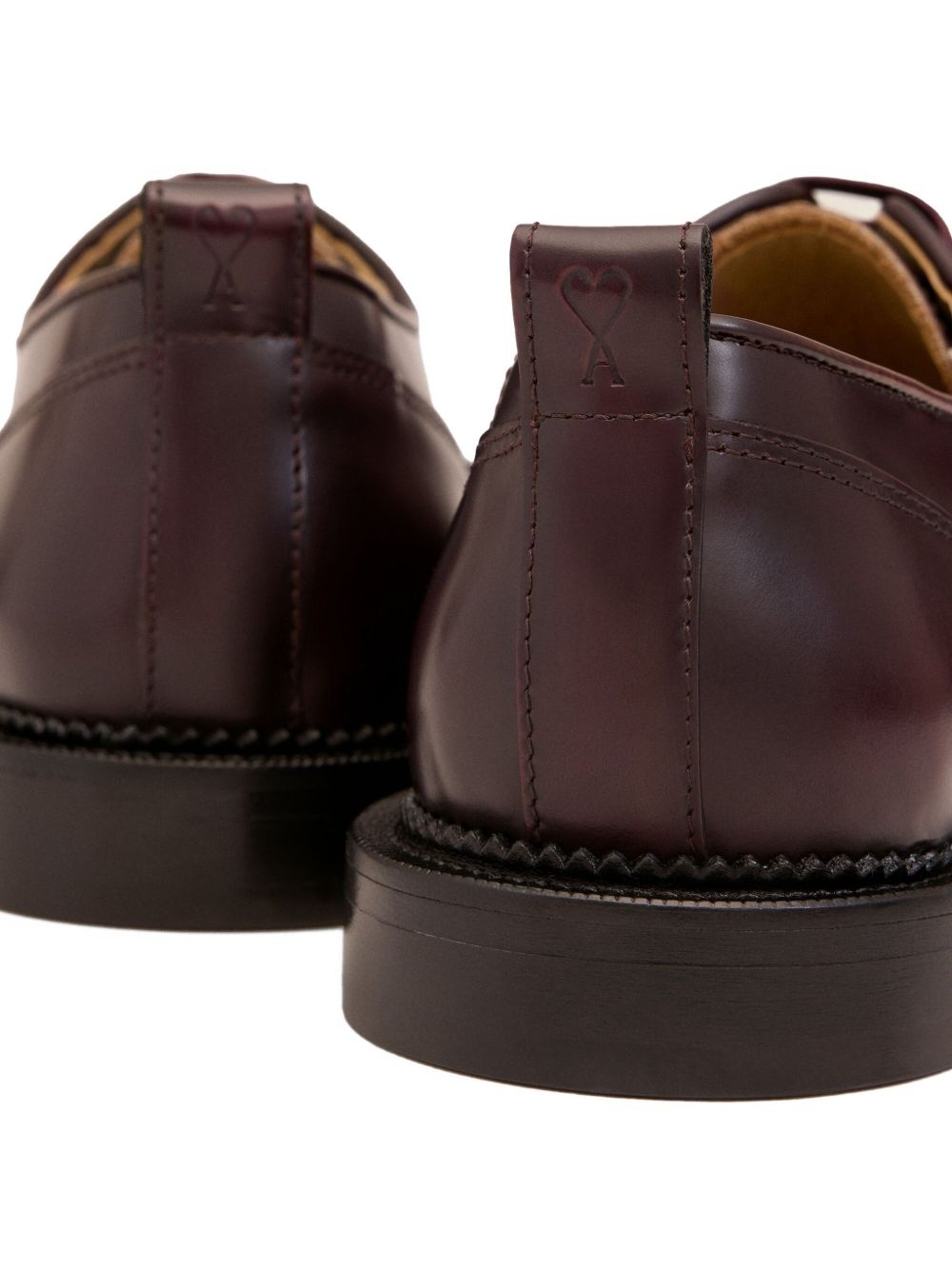leather derby shoes - 4