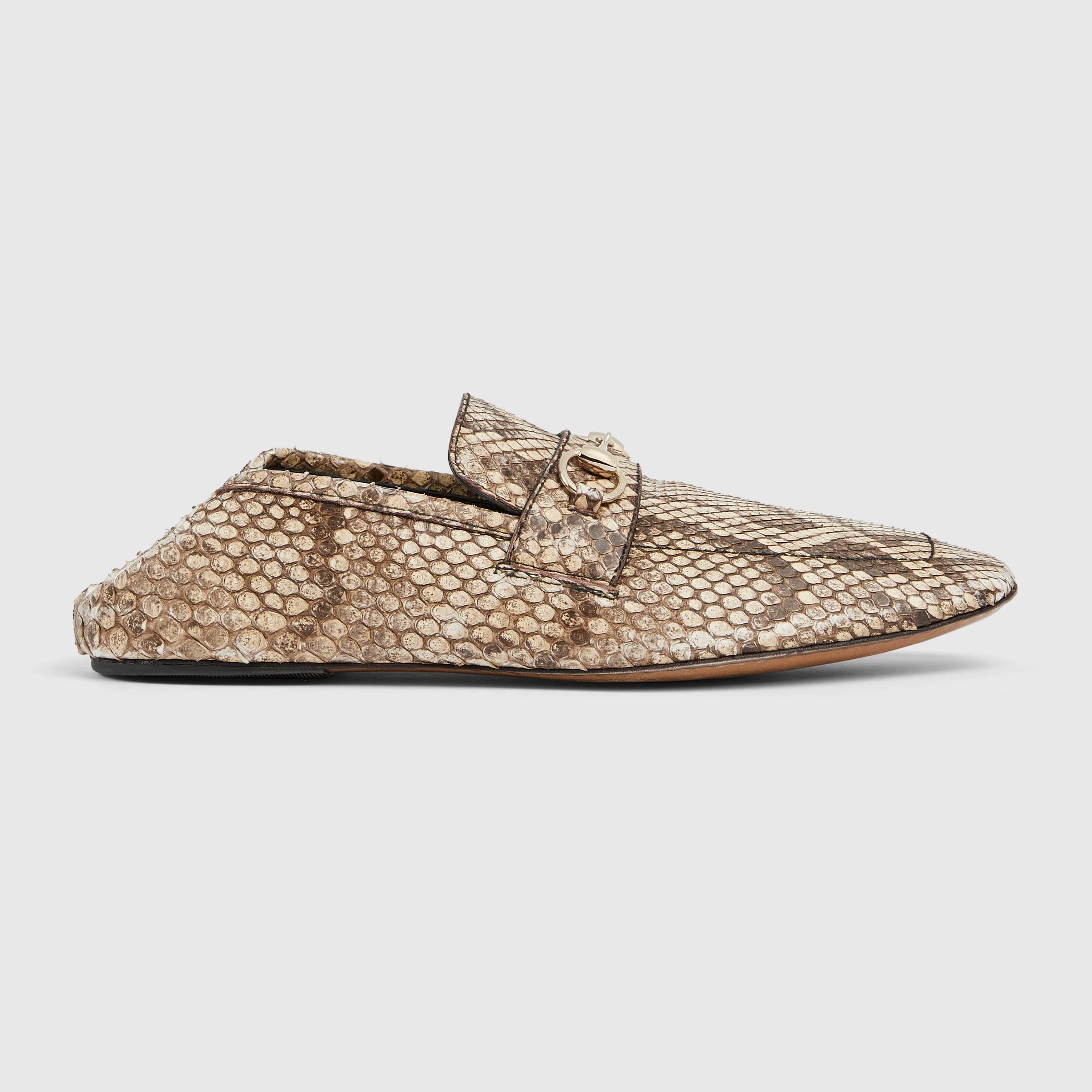Men's python loafer with Horsebit - 1
