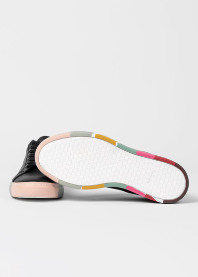 Paul Smith Black Leather 'Lapin' Swirl Trainers outlook