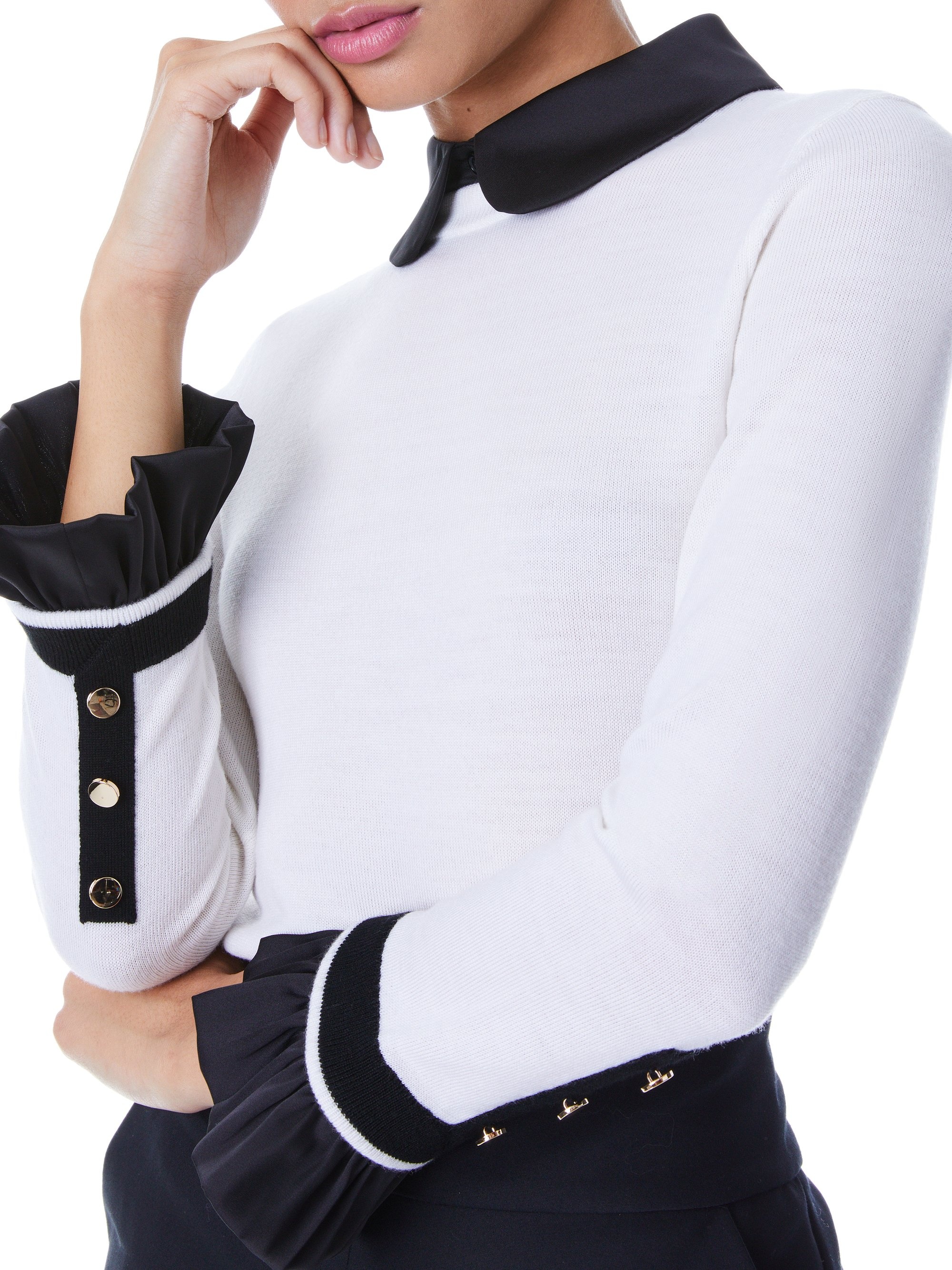 JUSTINA COMBINATION SWEATER - 5
