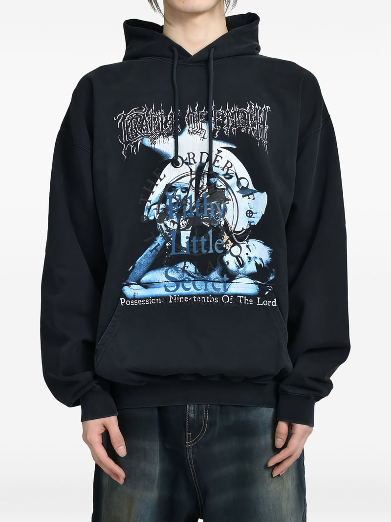 VETEMENTS graphic-print hoodie outlook