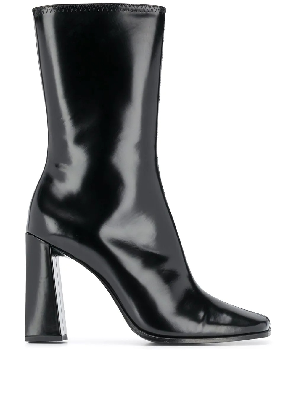 high-heel mid-calf boots - 1