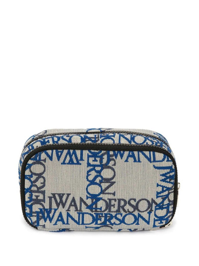 JW Anderson logo-jacquard  canvas zipped pouch outlook