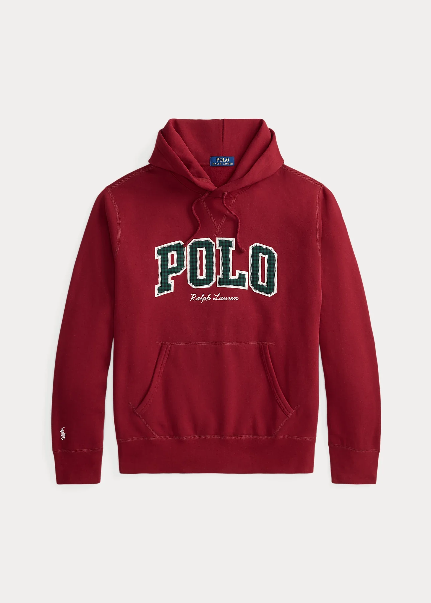 The RL Fleece Plaid-Logo Hoodie - 1