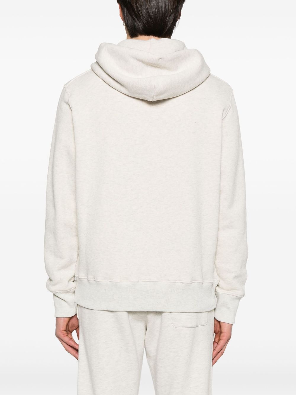 embroidered-logo hoodie - 4