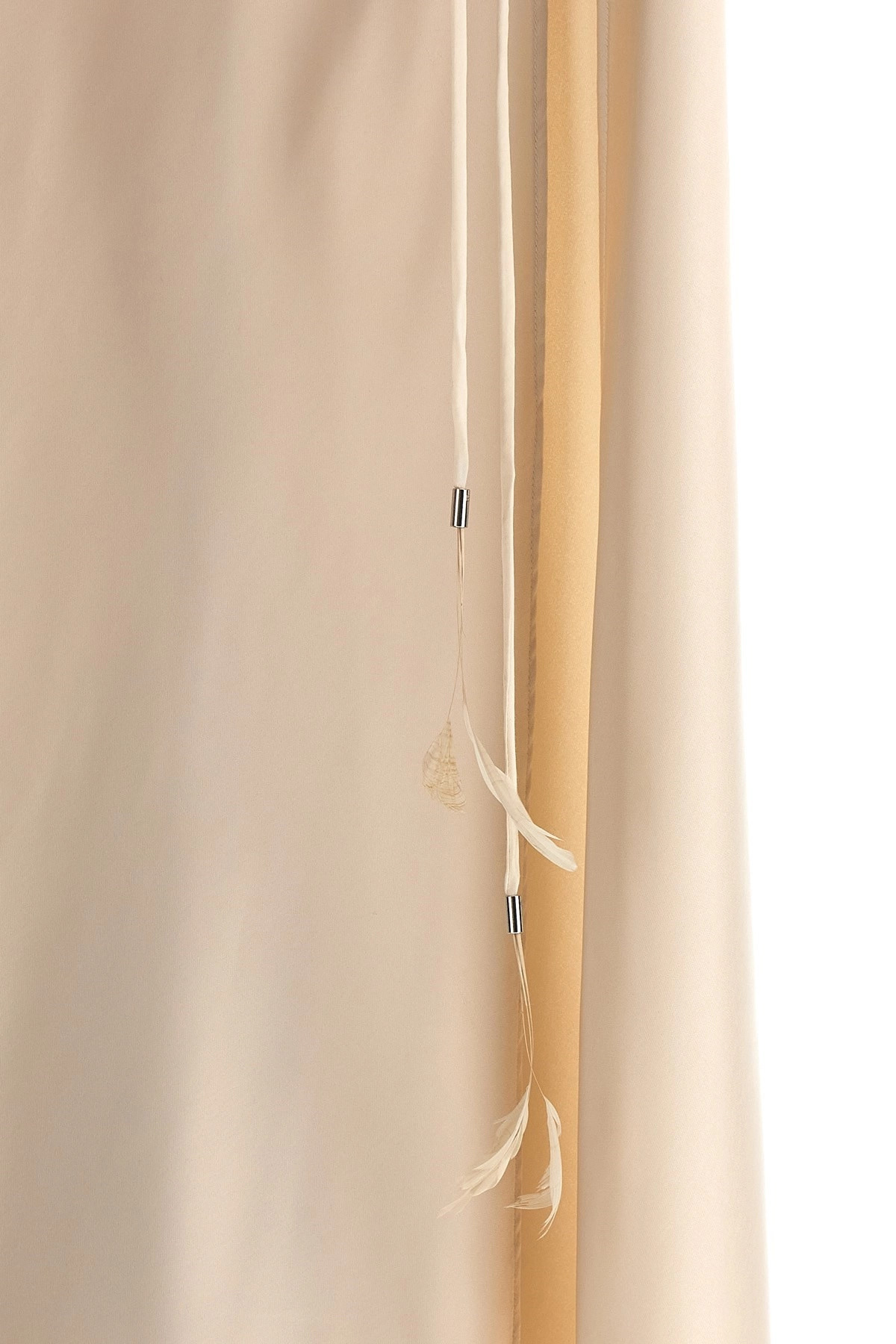 Long satin chemisier dress - 6
