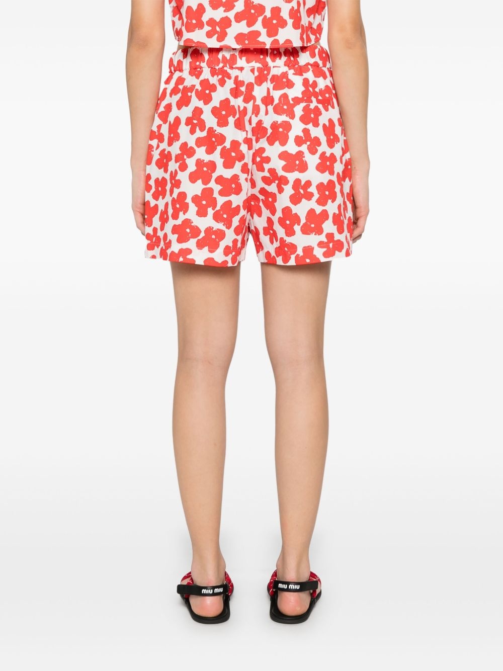 floral-print shorts - 4