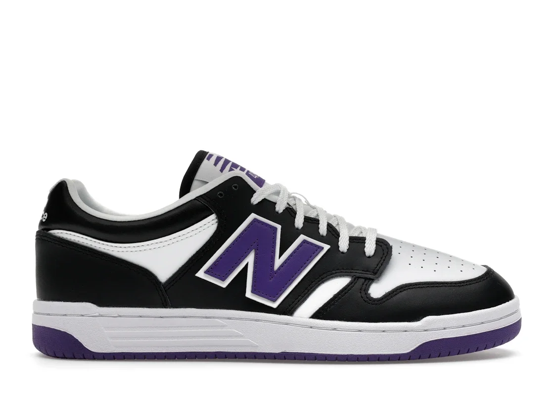 New Balance 480 Black White Purple - 1