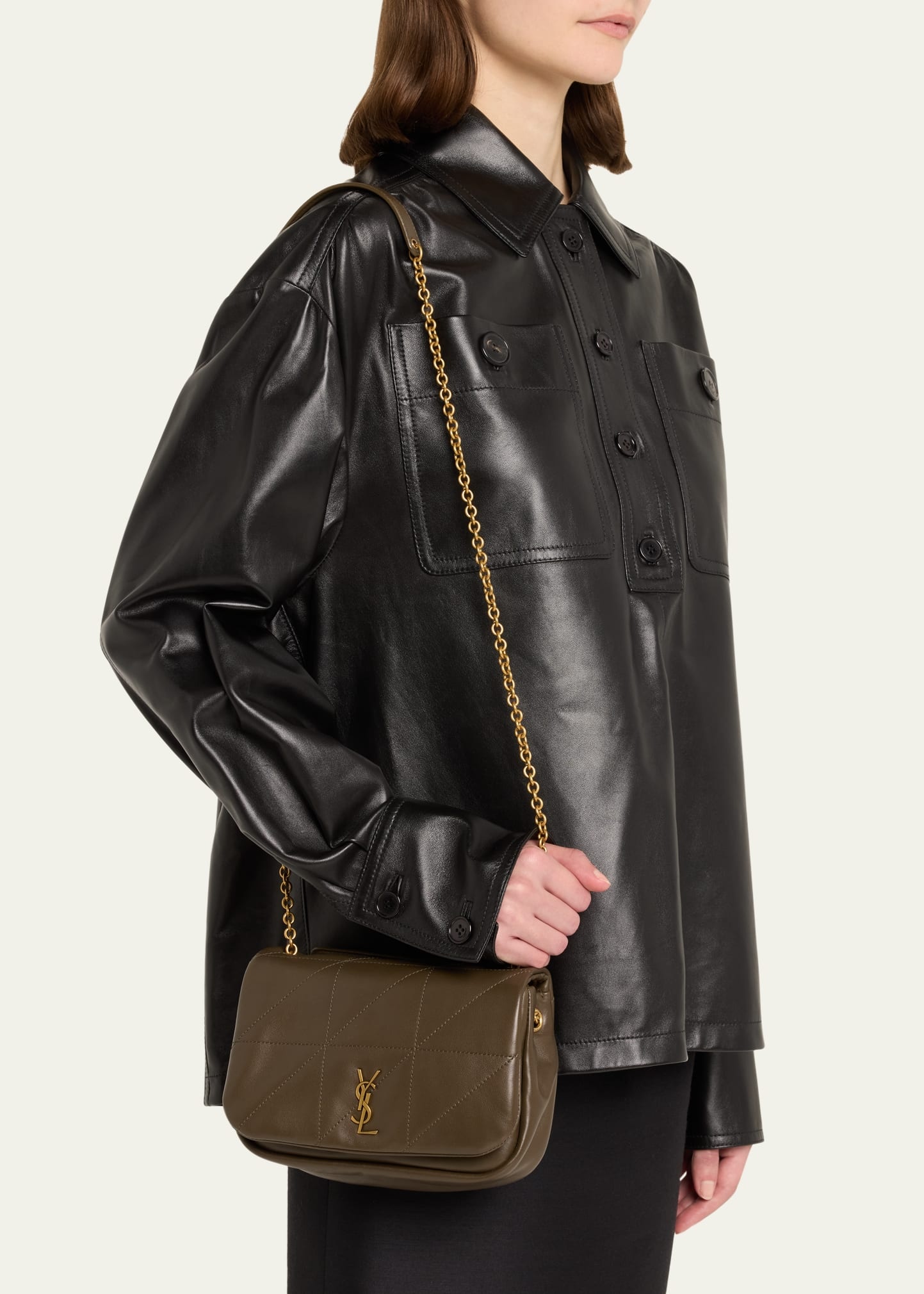 Jamie 4.3 Mini Patchwork Leather Shoulder Bag - 2
