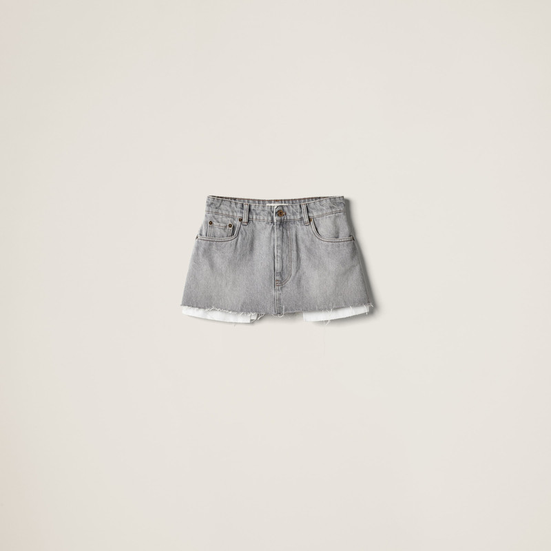 Denim miniskirt 1