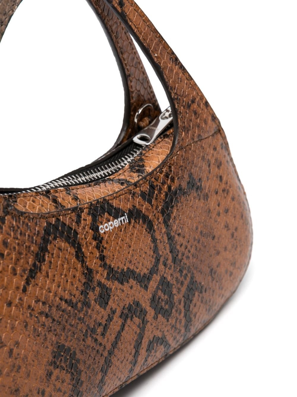 micro snake-print bag - 4