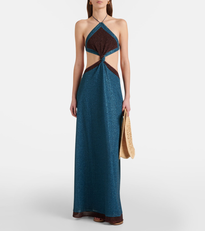 Oséree Lumière cutout halterneck maxi dress outlook