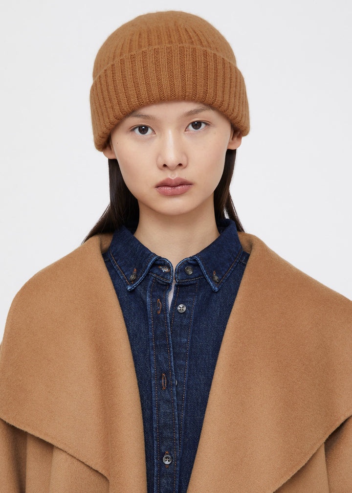 Chunky brim beanie cinnamon - 2