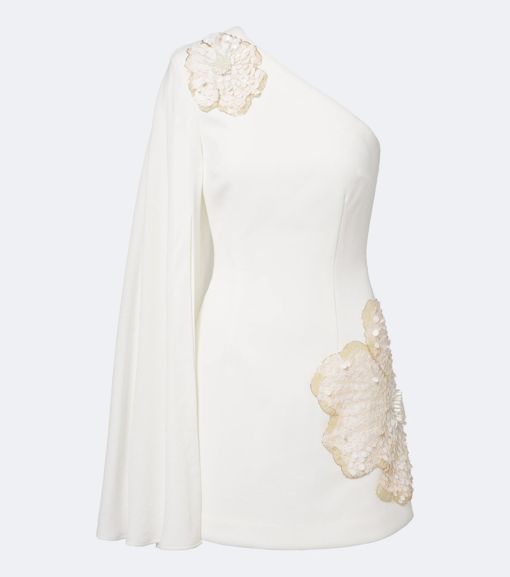 Sequined one-shoulder minidress - 1