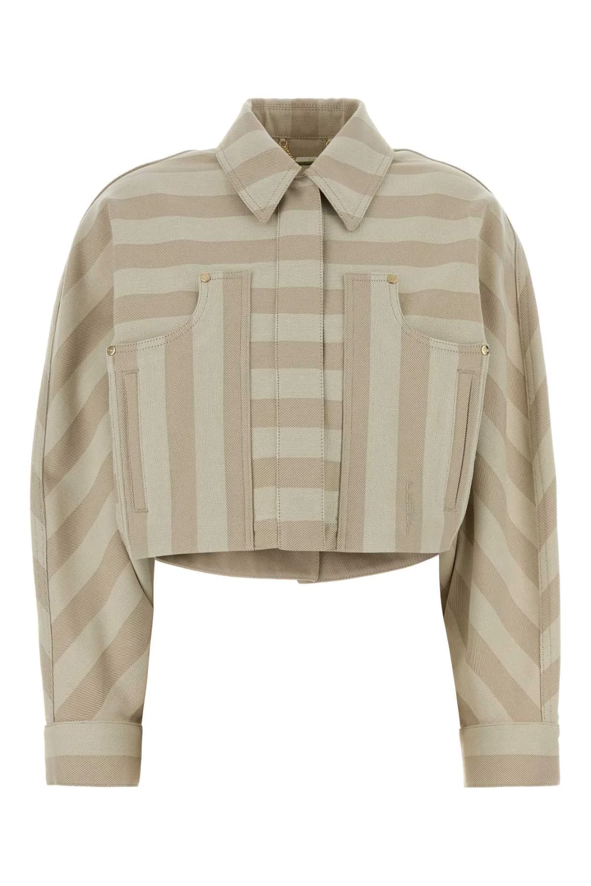 Fendi Embroidered Drill Jacket for Women - 1