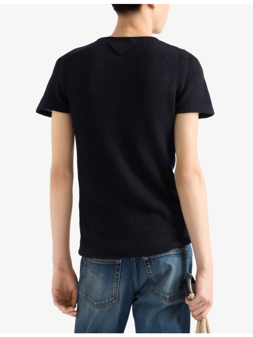 Short-Sleeved Slim-Fit Cashmere Jumper - 4