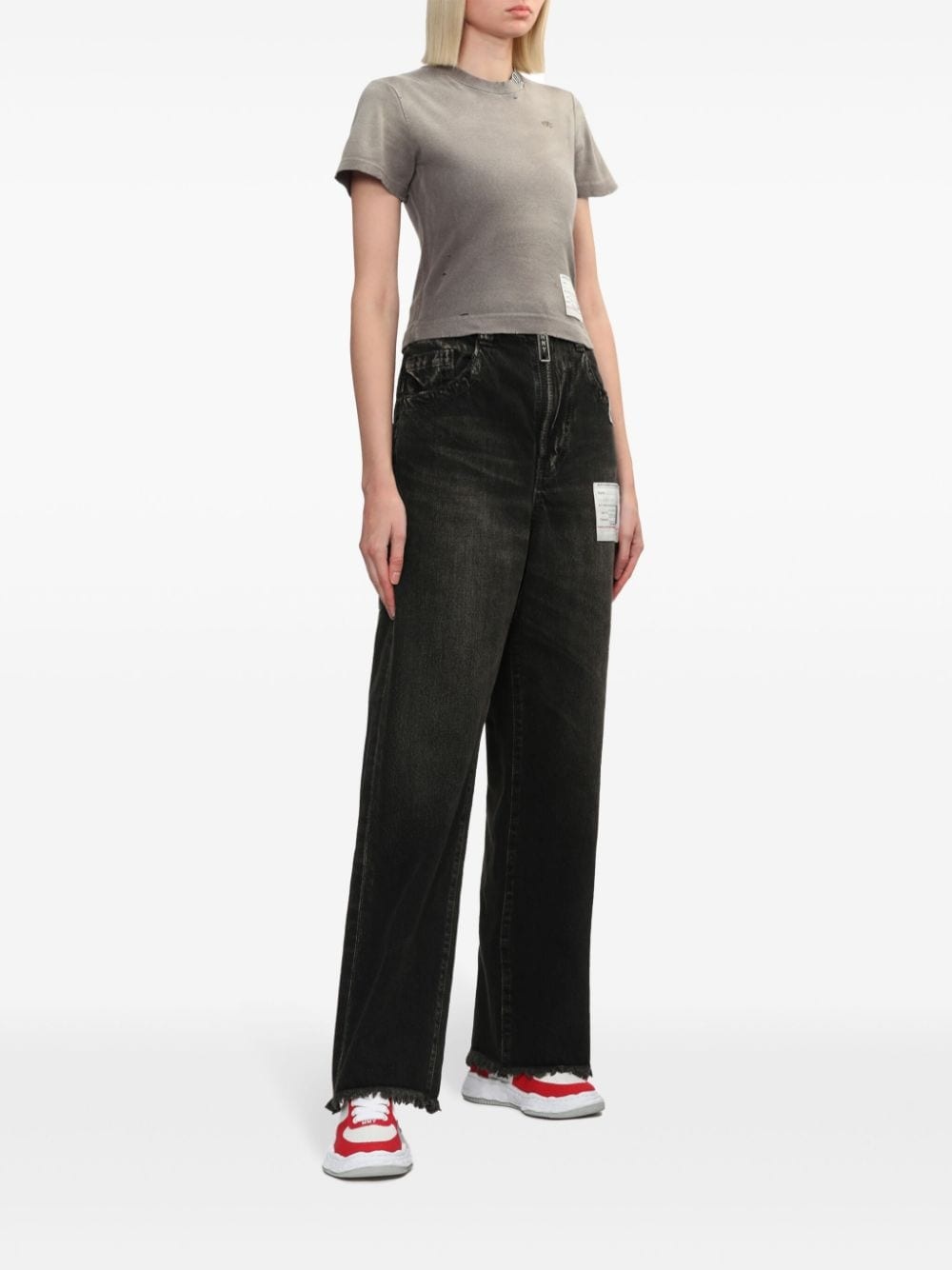 logo-embroidered T-shirt - 2