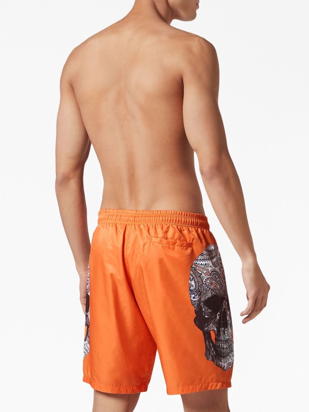 skull-print swim shorts - 4