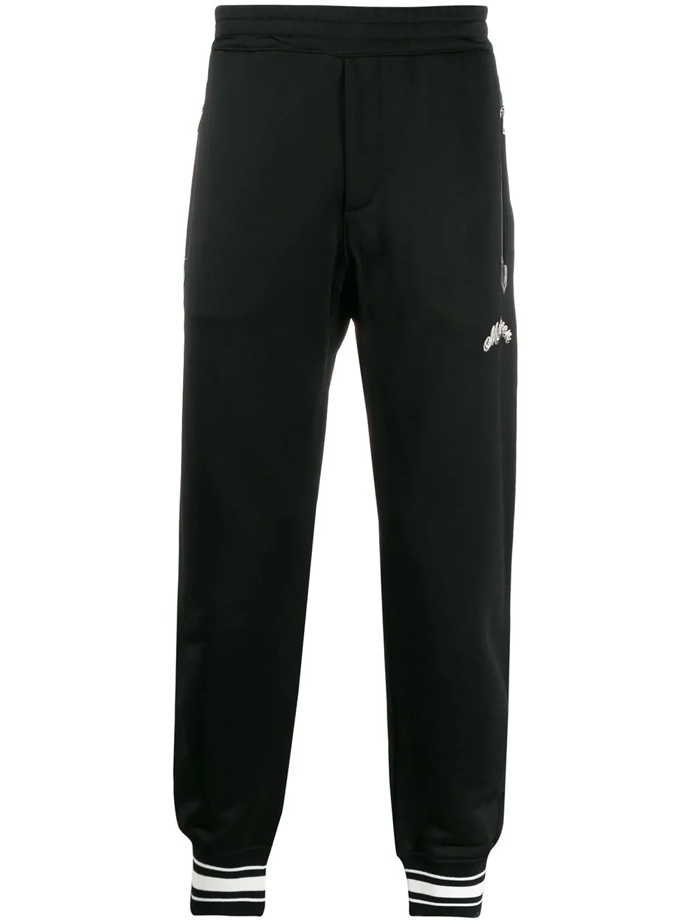 cotton-blend logo sweatpants - 1