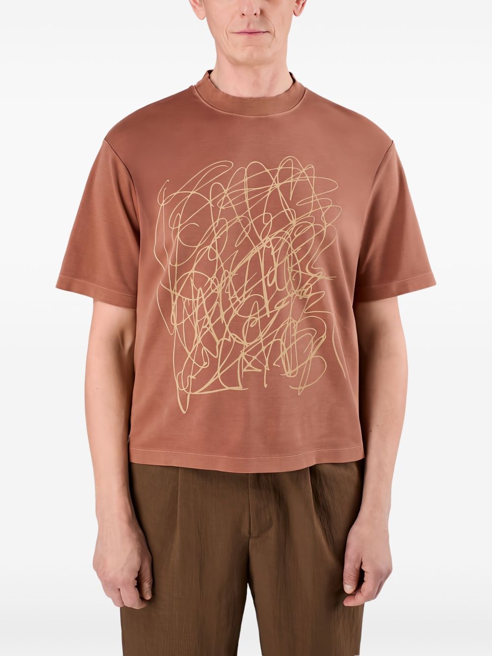 cut-out detail T-shirt - 2