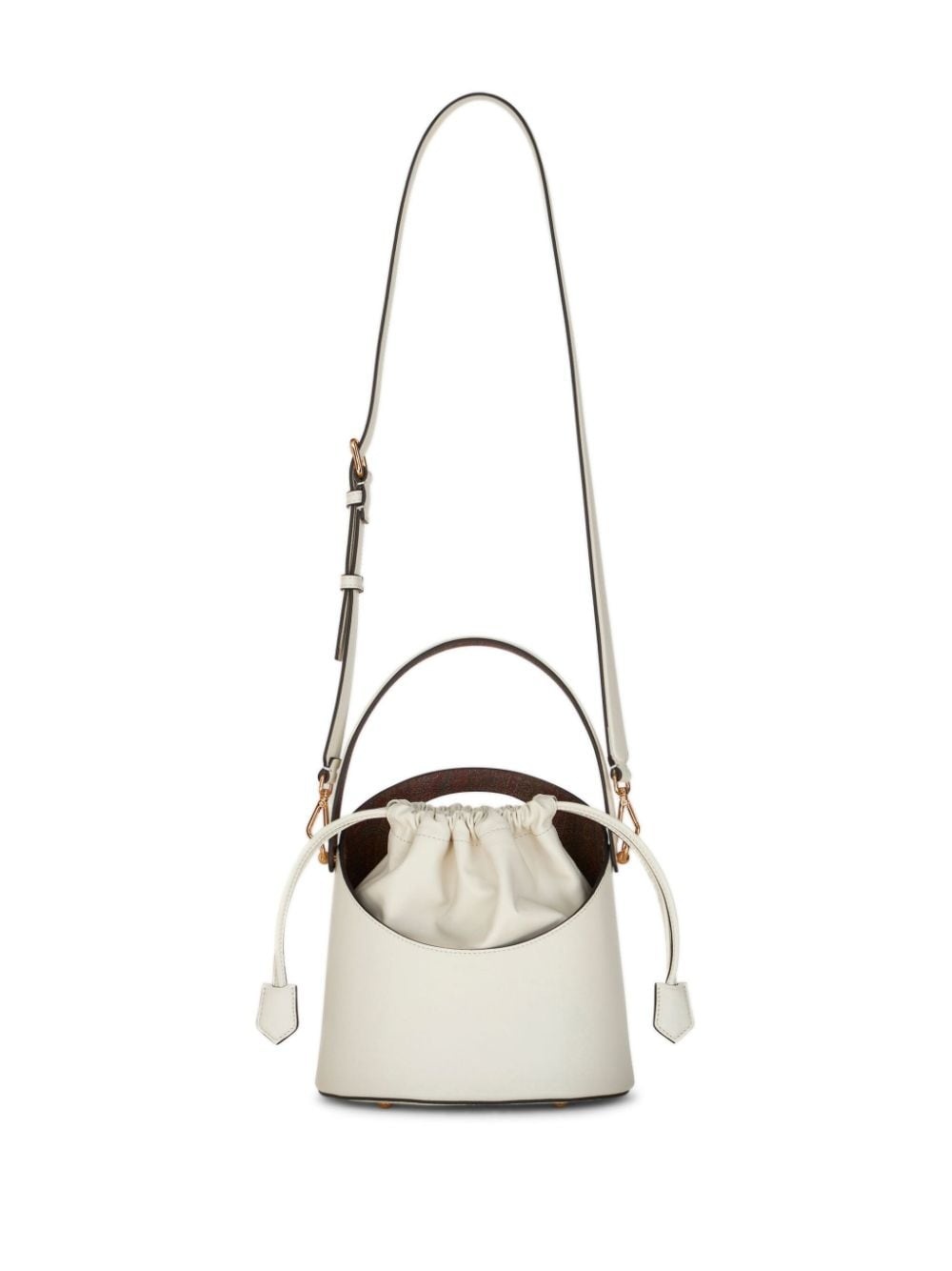 medium Saturno leather bucket bag - 7