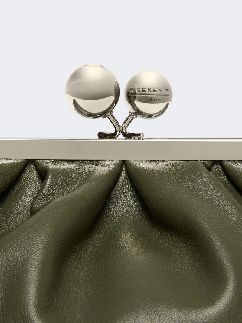 CUBICO Medium sheepskin Pasticcino Bag - DARK GREEN 4