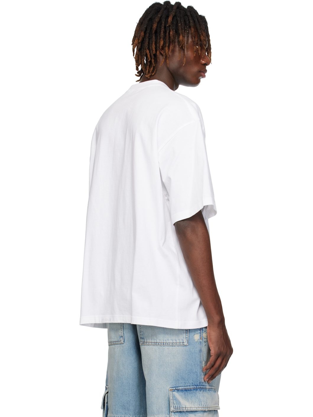 White Monster Drawing T-shirt - 3