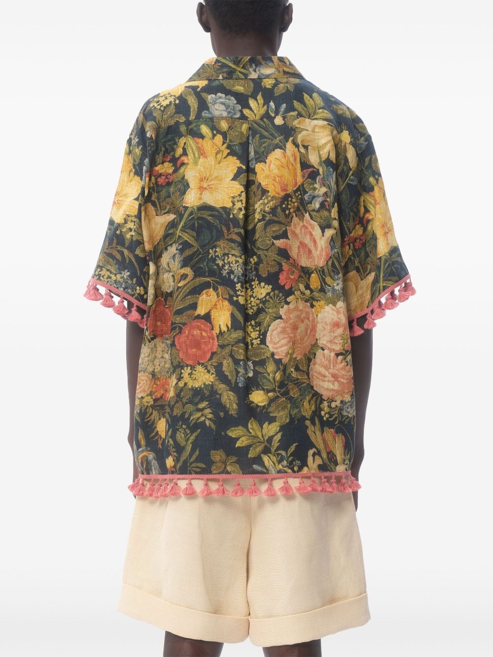 Apres L'Hiver linen bowling shirt - 4